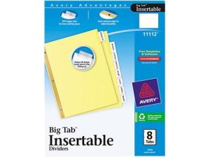 Image of OD Avery 8 Tab Clear Dividers